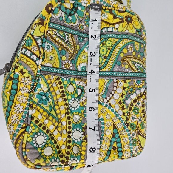 Vera Bradley Lunch Bunch Lemon Parfait Yellow Paisley Lined Lunch Bag - Picture 7 of 13